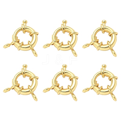 Rack Plating Brass Spring Ring Clasps KK-YW0001-47-1