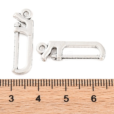 Saw Tibetan Style Zinc Alloy Pendants X-TIBEP-R334-185AS-RS-1