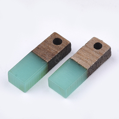 Resin & Wood Pendants X-RESI-S358-19G-1