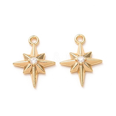 Brass Pave Cubic Zirconia Pendants KK-A304-29A-G-1