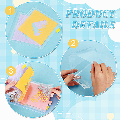 1 Set 6-Hole Plastic Binder Photo Albums DIY-GA0005-89-1