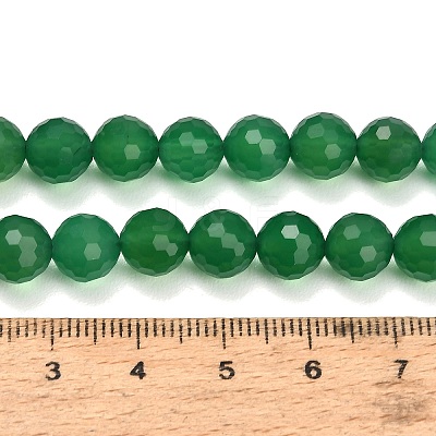 Natural Green Chalcedony Beads Strands GG-NH0004-E01-1