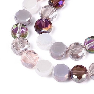 Electroplate Glass Beads Strands EGLA-N022-03A-A02-1