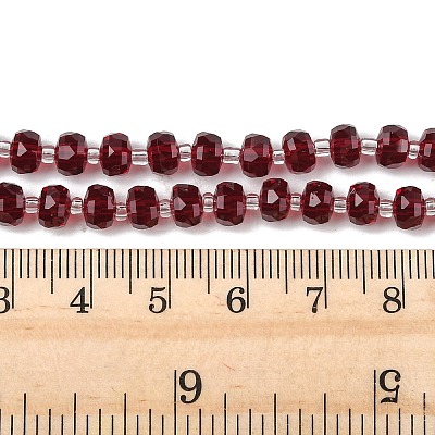 Transparent Glass Beads Strands X-GLAA-P076-01A-04-1