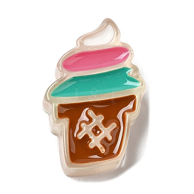 Translucent Resin Imitation Food Decoden Cabochons RESI-H147-01I-1