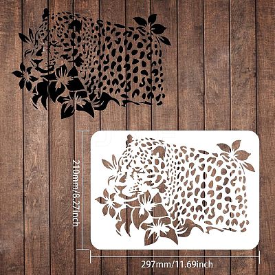 Large Plastic Reusable Drawing Painting Stencils Templates DIY-WH0202-226-1