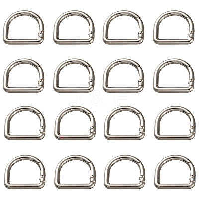 18Pcs Alloy Spring Gate Rings FIND-SC0014-04P-1