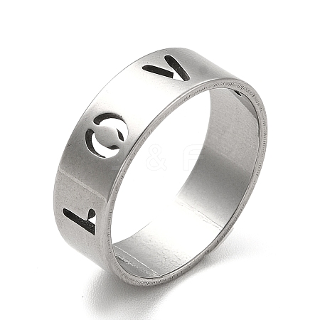 Non-Tarnish 201 Stainless Steel Finger Rings RJEW-G278-23P-1