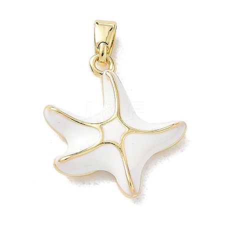Brass Enamel Pendants KK-CBA3F25-03G-1