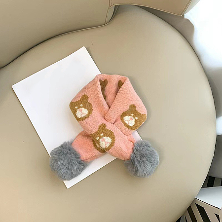 Nylon Knit Boys Girls Adjustable Neck Warmer Scarf COHT-PW0001-35A-1