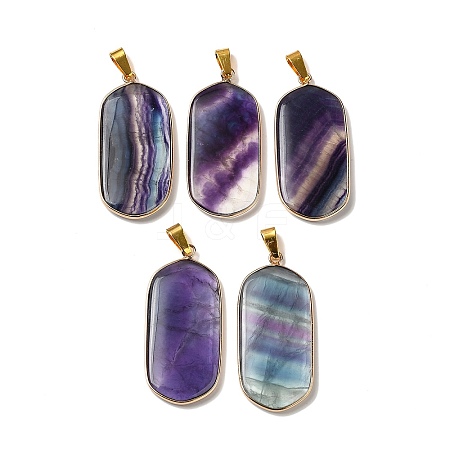 Natural Fluorite Pendants G-C095-06B-G-1