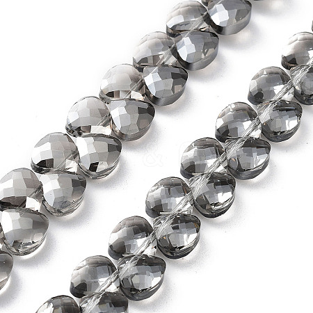 Electroplate Triangle Glass Beads Strands EGLA-A036-11A-PL01-1