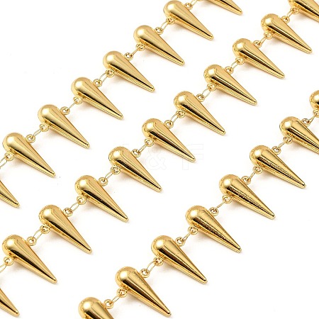 304 Stainless Steel Teardrop Link Chains CHS-G042-07G-1
