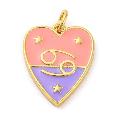 Brass Enamel Pendants LS-KK-Z077-01G-07-1