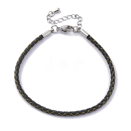 Polyester Cord Braided Bracelet Makings MAK-Z003-01P-04-1