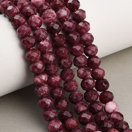 Faceted Dyed Natural White Jade Beads Strands GG-CBAE966-01A-J-1