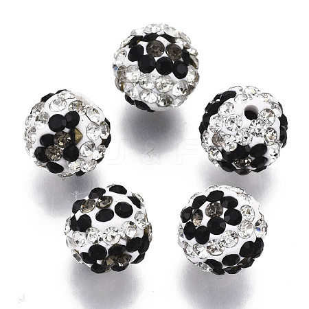 Polymer Clay Rhinestone Beads RB-N051-012A-1