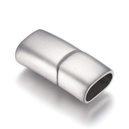 Tarnish Resistant 304 Stainless Steel Magnetic Clasps with Glue-in Ends LS-STAS-G101-44P-1