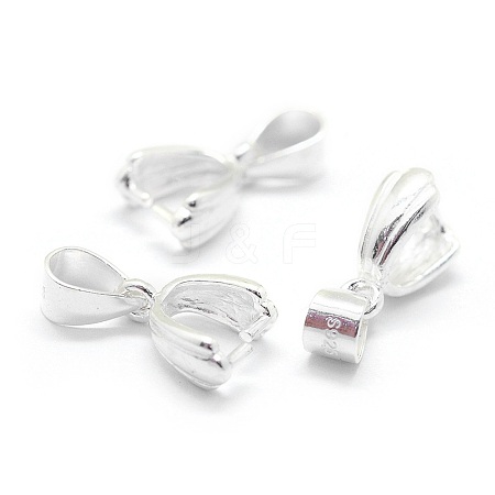 925 Sterling Silver Pendant Bails STER-I016-124B-1