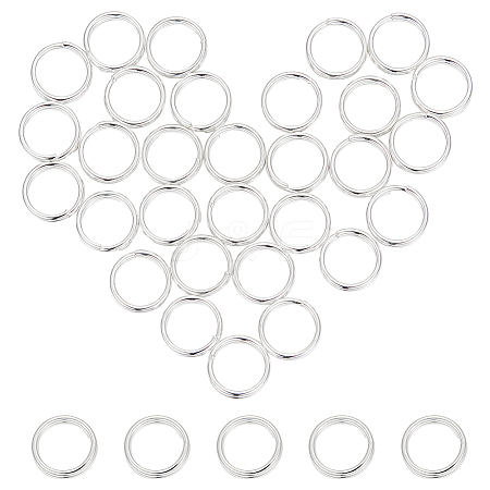 BENECREAT 925 Sterling Silver Split Jump Rings FIND-BC0005-42B-1