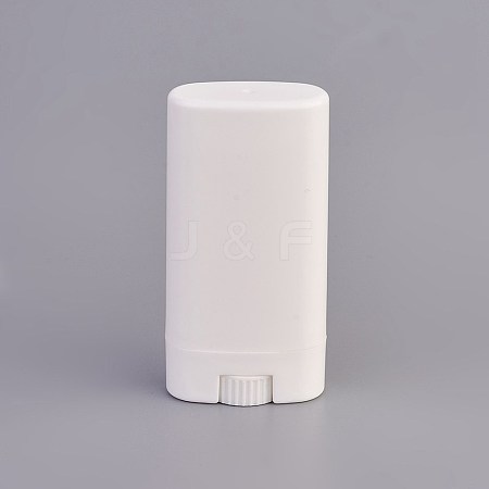 15g PP Plastic Deodorant Container LS-X-DIY-WH0143-37-1