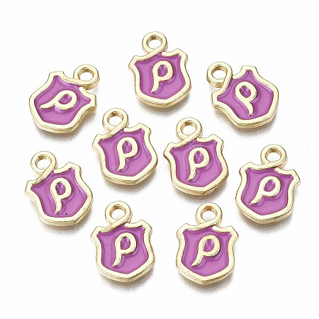 Alloy Enamel Charms ENAM-T012-03P-RS-1