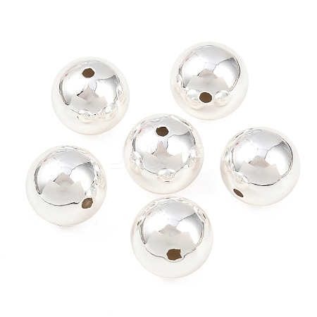 Round Brass European Beads KK-G512-08S-1