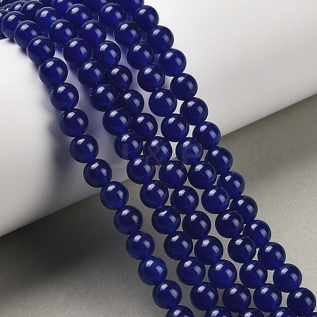 Natural & Dyed Malaysia Jade Bead Strands G-A146-6mm-A22-1