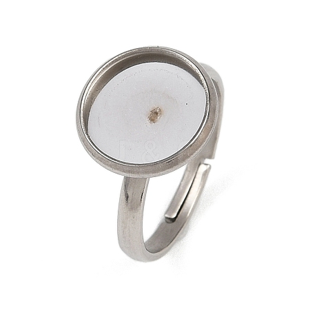 304 Stainless Steel Cuff Ring Components STAS-D372-05P-01C-1