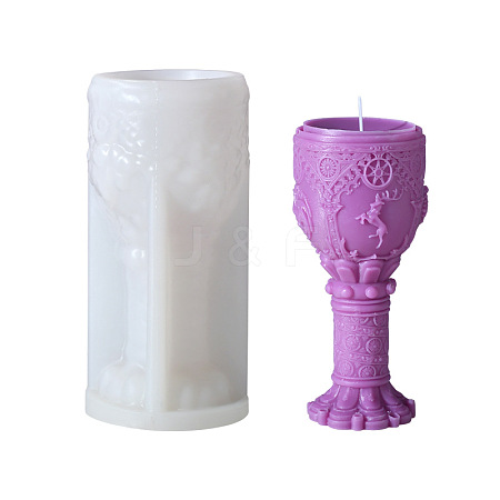 3D Holy Cup DIY Candle Silicone Molds DIY-K064-02B-1