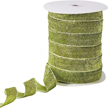 Sparkle Polyester Ribbon OCOR-WH0082-158A-02-1