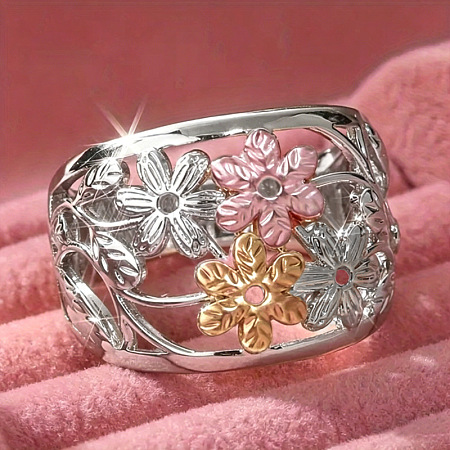Brass Finger Rings for Women WG4845E-02-1
