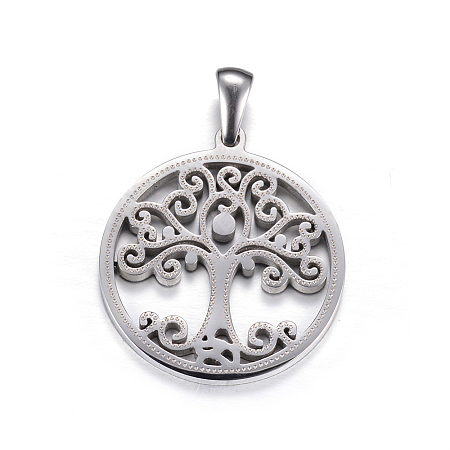 Non-Tarnish 304 Stainless Steel Pendants LS-STAS-P063-07P-1