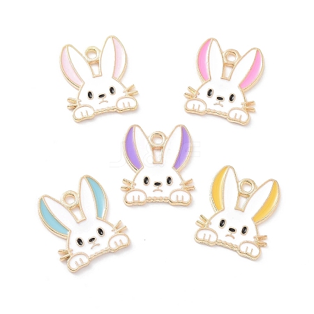 Alloy Enamel Pendants X-PALLOY-D015-08-1