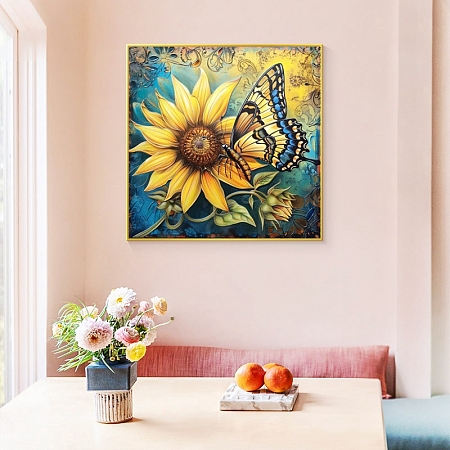 Flower with Butterfly DIY Diamond Painting Kit PW-WGD895E-01-1