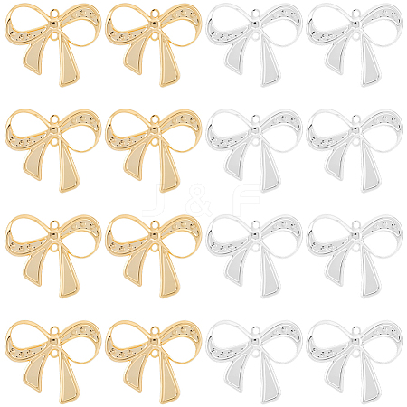 20Pcs 2 Colors Brass Connector Charms KK-BBC0022-11-1