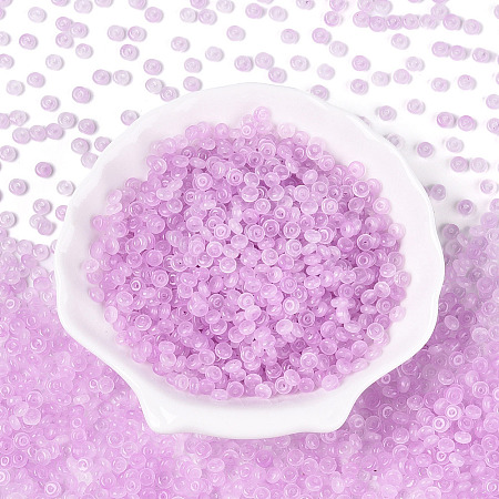 Baking Paint Glass Seed Beads GLAA-T023-43G-1