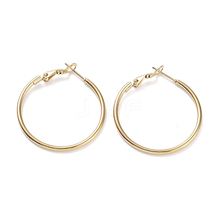 Ring 304 Stainless Steel Hoop Earrings for Women Men EJEW-B049-02B-G-1