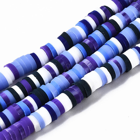 Handmade Polymer Clay Beads Strands CLAY-N008-010-H48-1