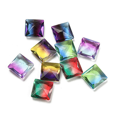 Glass Rhinestone Cabochons GLAA-A006-03-1