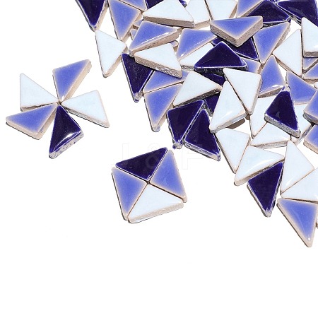 Triangle Porcelain Cabochons PW-WGD1E7C-25-1