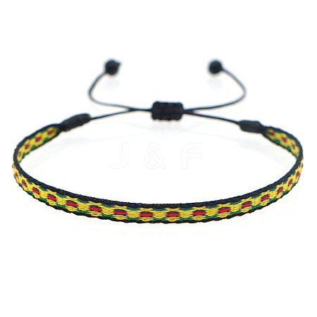 Vintage Bohemian Cotton Cord Braided Bracelets HL6263-7-1