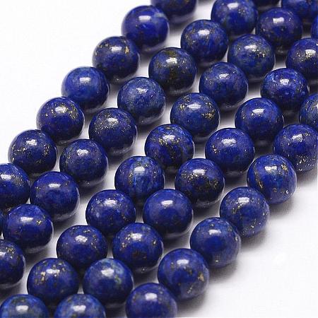 Natural Lapis Lazuli Bead Strands G-G953-03-10mm-1