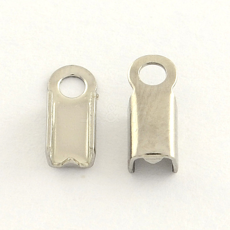 Tarnish Resistant 304 Stainless Steel Folding Crimp Ends STAS-R063-28-1