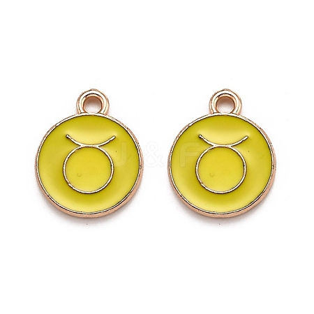 Alloy Enamel Pendants ENAM-S124-01B-14C-1