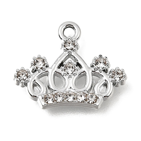 UV Plating Alloy Crystal Rhinestone Pendants RB-CBAD37D-16P-1