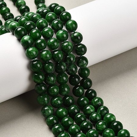 Natural Malaysia Jade Beads Strands G-A146-8mm-B04-1