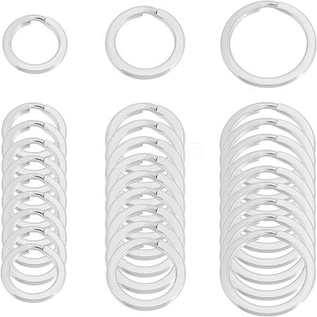 Unicraftale 30Pcs 3 Style 304 Stainless Steel Keychain Clasps KEYC-UN0001-05-1