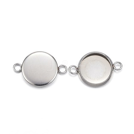 Craftdady 304 Stainless Steel Cabochon Connector Settings STAS-CD0001-08B-1
