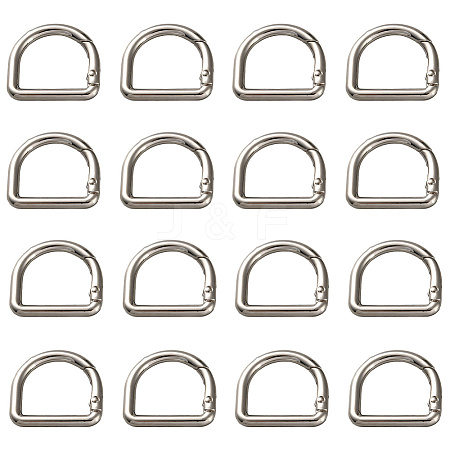 18Pcs Alloy Spring Gate Rings FIND-SC0014-04P-1
